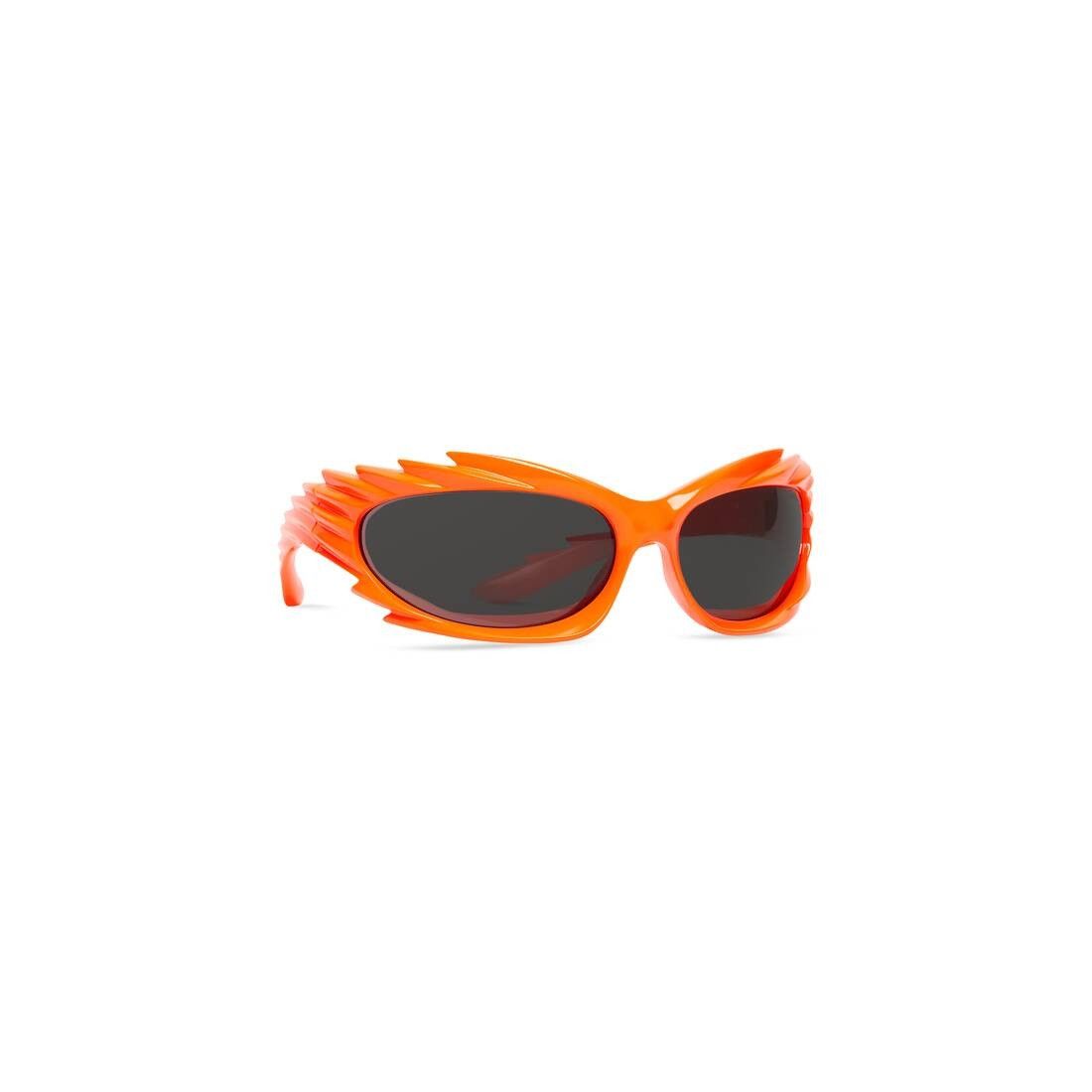 Balenciaga o1mt1gz0125 Size: OS / Spike Rectangle Sunglasses in Orange Size ONE SIZE - 2 Thumbnail