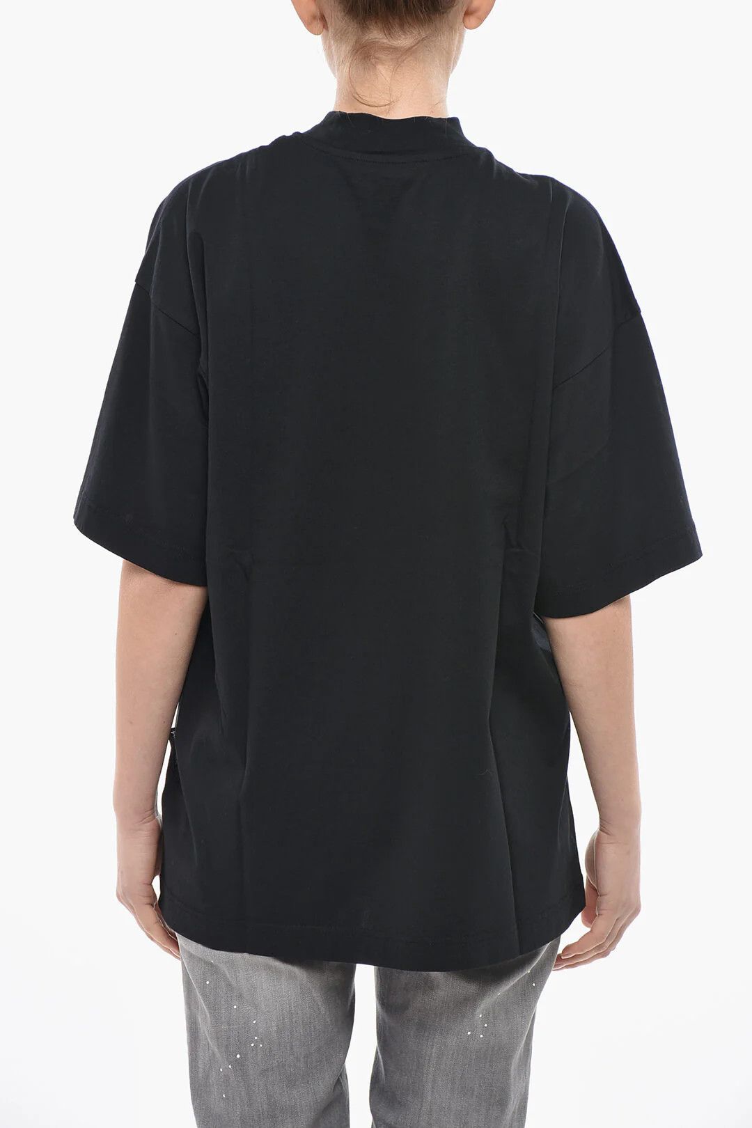 Palm Angels og1mm0326 Loose Fit T-Shirt in Black Size M / US 6-8 / IT 42-44 - 3 Thumbnail
