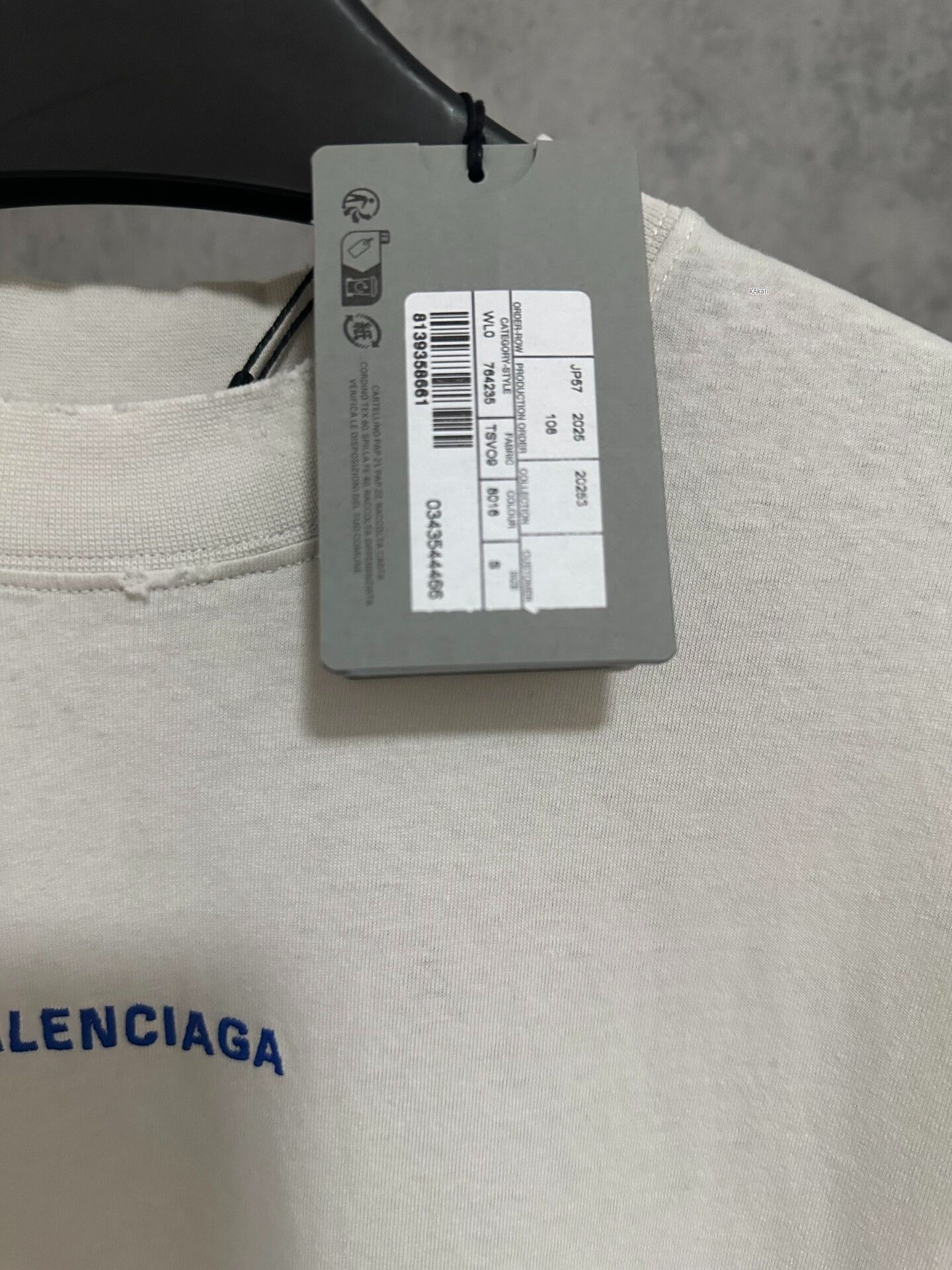 Balenciaga Balenciaga 25SS Embroidered Logo Distressed T-Shirt Size US S / EU 44-46 / 1 - 3 Thumbnail