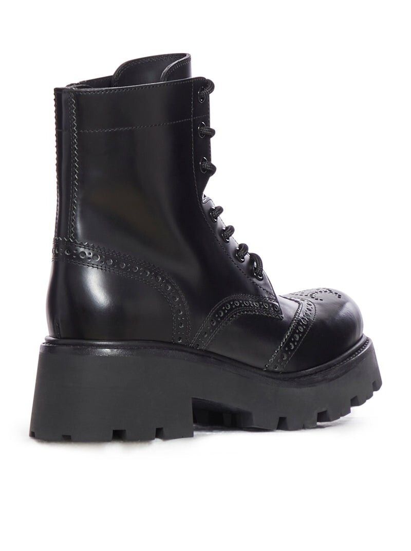 CELINE Triomphe Rangers Black Polished Lthr N&A