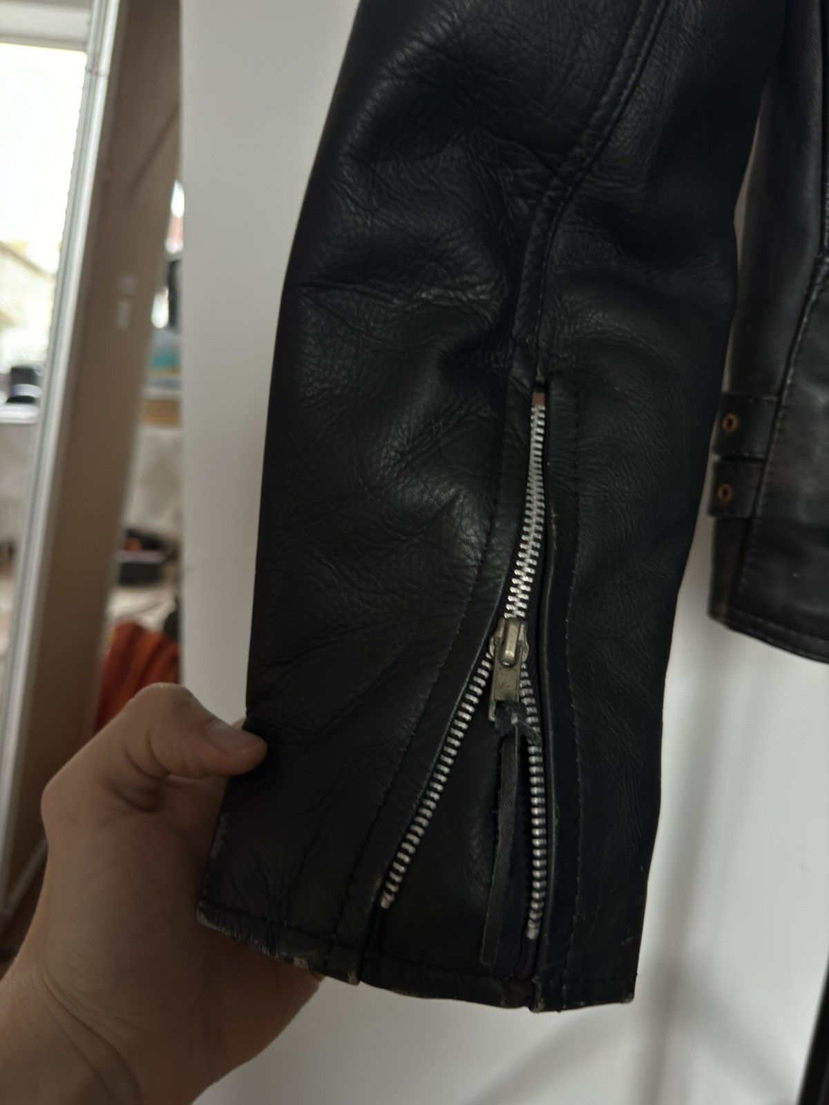 Vintage Biker Leather Multi Zipped Jacket Kosuha Size US M / EU 48-50 / 2 - 7 Thumbnail
