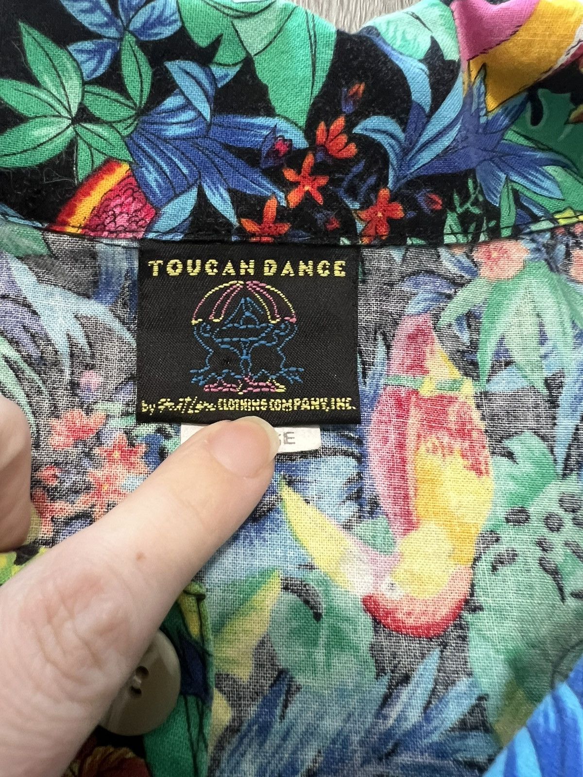 Adidas × Vintage Vintage Adidas ‘Toucan Dance’ by Fast Lane Hawaiian shirt Size US XL / EU 56 / 4 - 4 Thumbnail