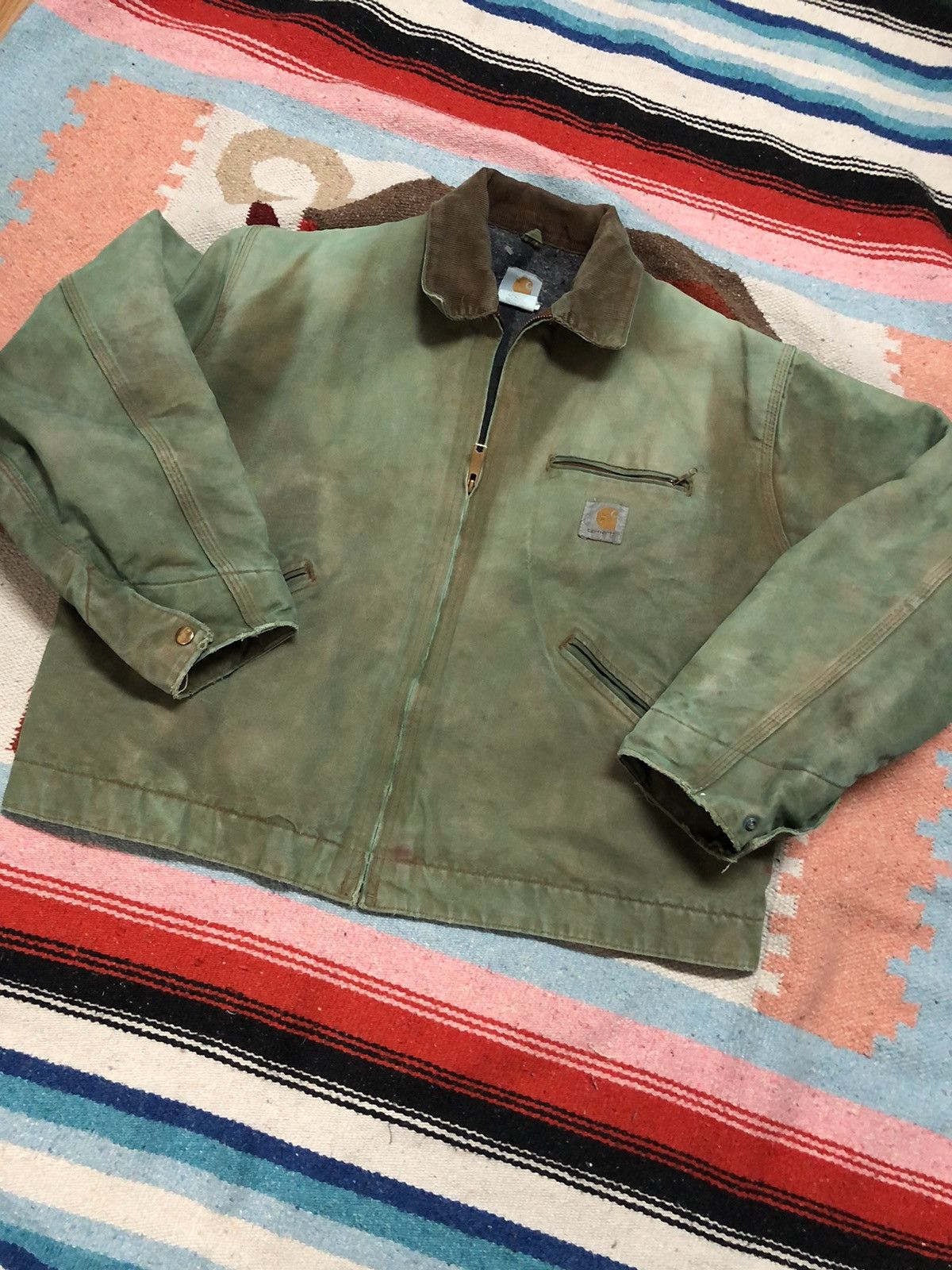 Carhartt Carhartt Detroit jacket large pistachio brown large Size US L / EU 52-54 / 3 - 1 Thumbnail