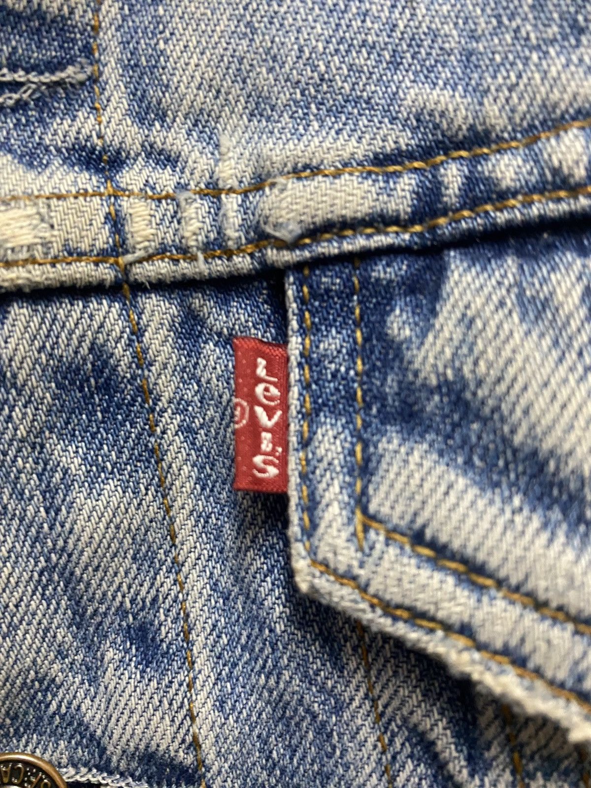 Levi's Vintage Clothing Levi's Faded Denim Jaket Size US XS / EU 42 / 0 - 4 Thumbnail
