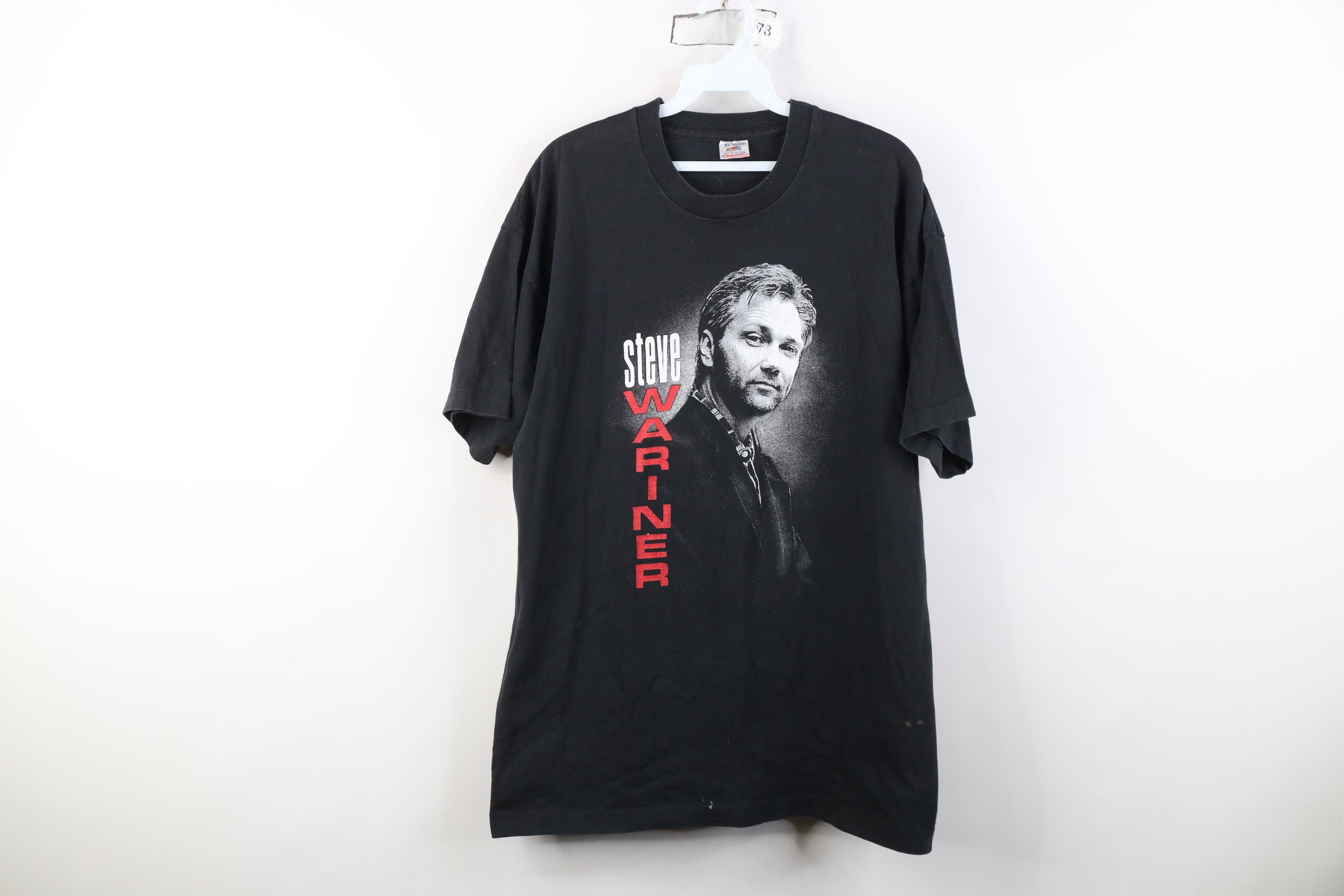 Vintage Vintage 90s RND21 Drive Steve Wariner Band T-Shirt Black USA Size US XL / EU 56 / 4 - 1 Thumbnail