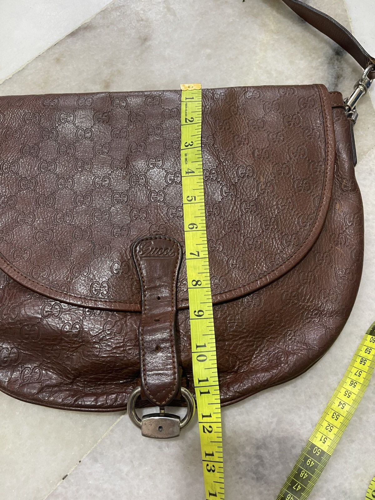 Gucci Vintage Gucci Monogram Leather Shoulder Bag Size ONE SIZE - 19 Thumbnail