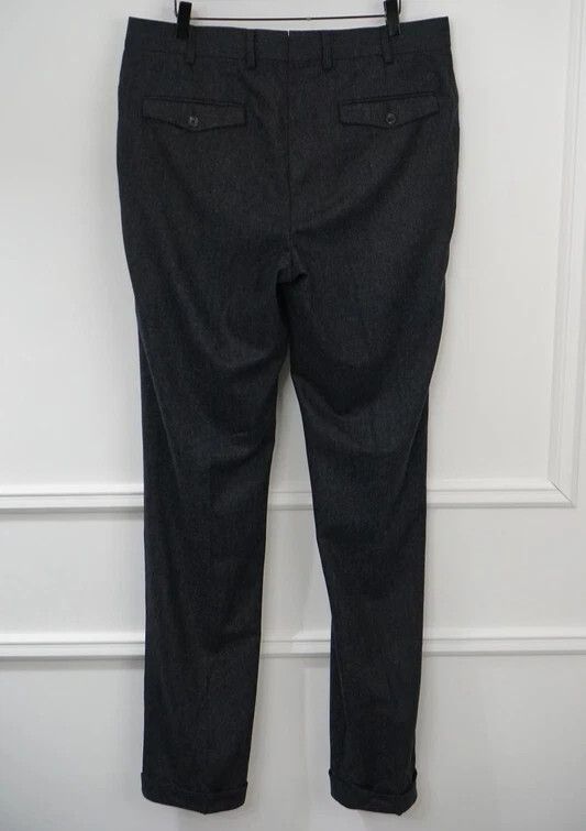 Suitsupply Men Suitsupply Brescia Trousers Flannel Wool Size 102 US42L Size 42L - 2 Thumbnail