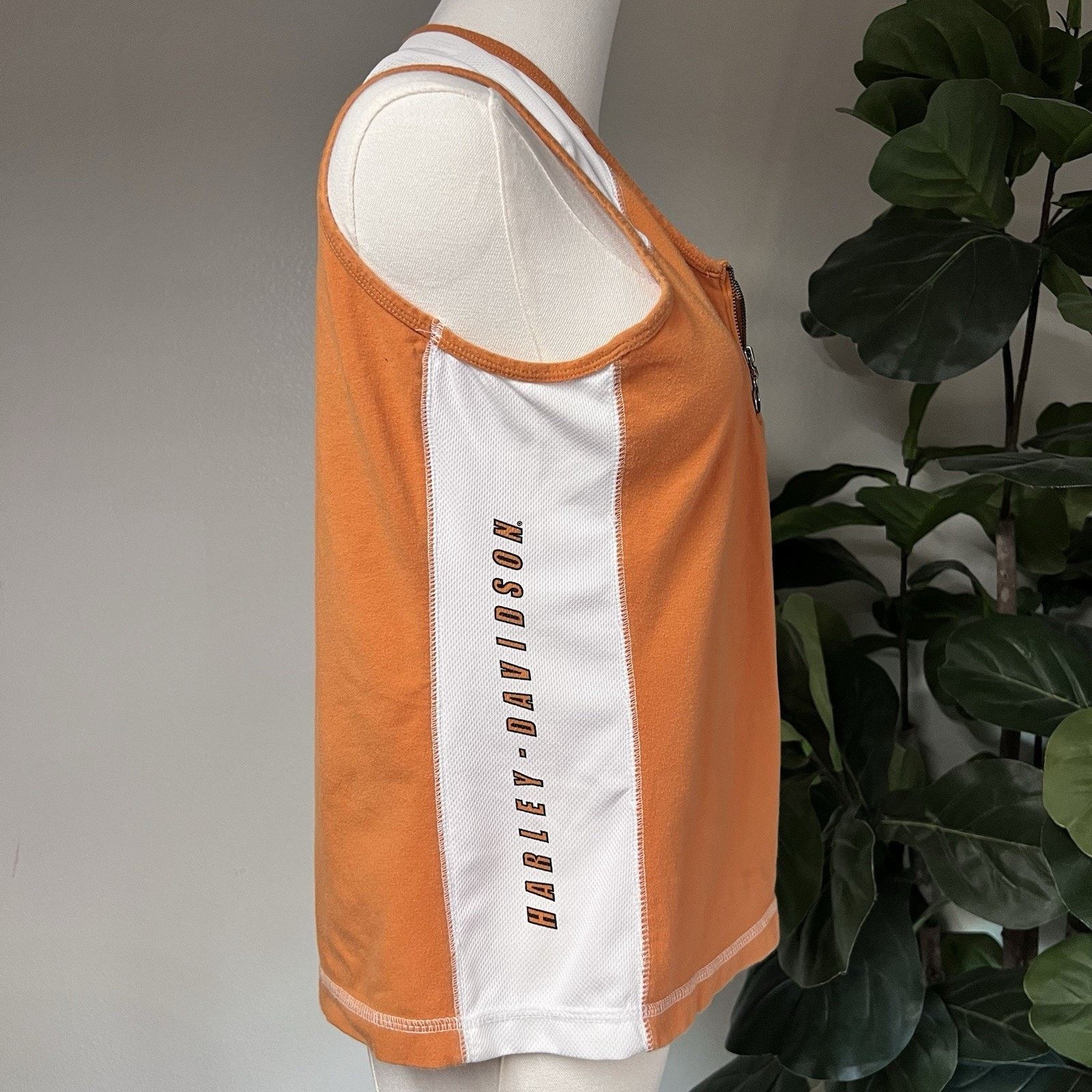 Harley Davidson Vintage Harley Davidson XL Women’s 1/4 Zip Tank Size XL / US 12-14 / IT 48-50 - 3 Thumbnail