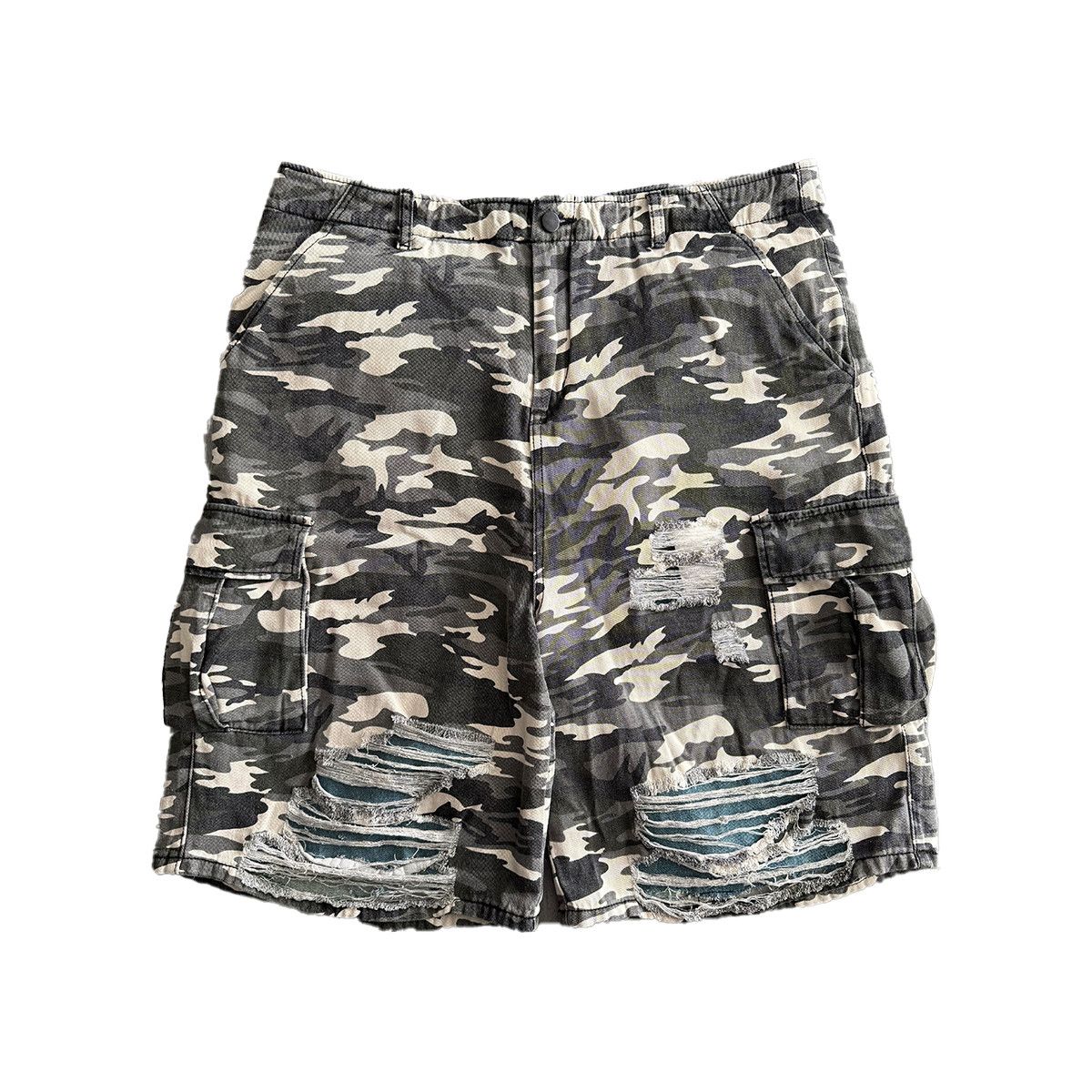 Designer × Japanese Brand × Vintage ★ CC, Camo Double-Layer Short Size US 34 / EU 50 - 1 Thumbnail