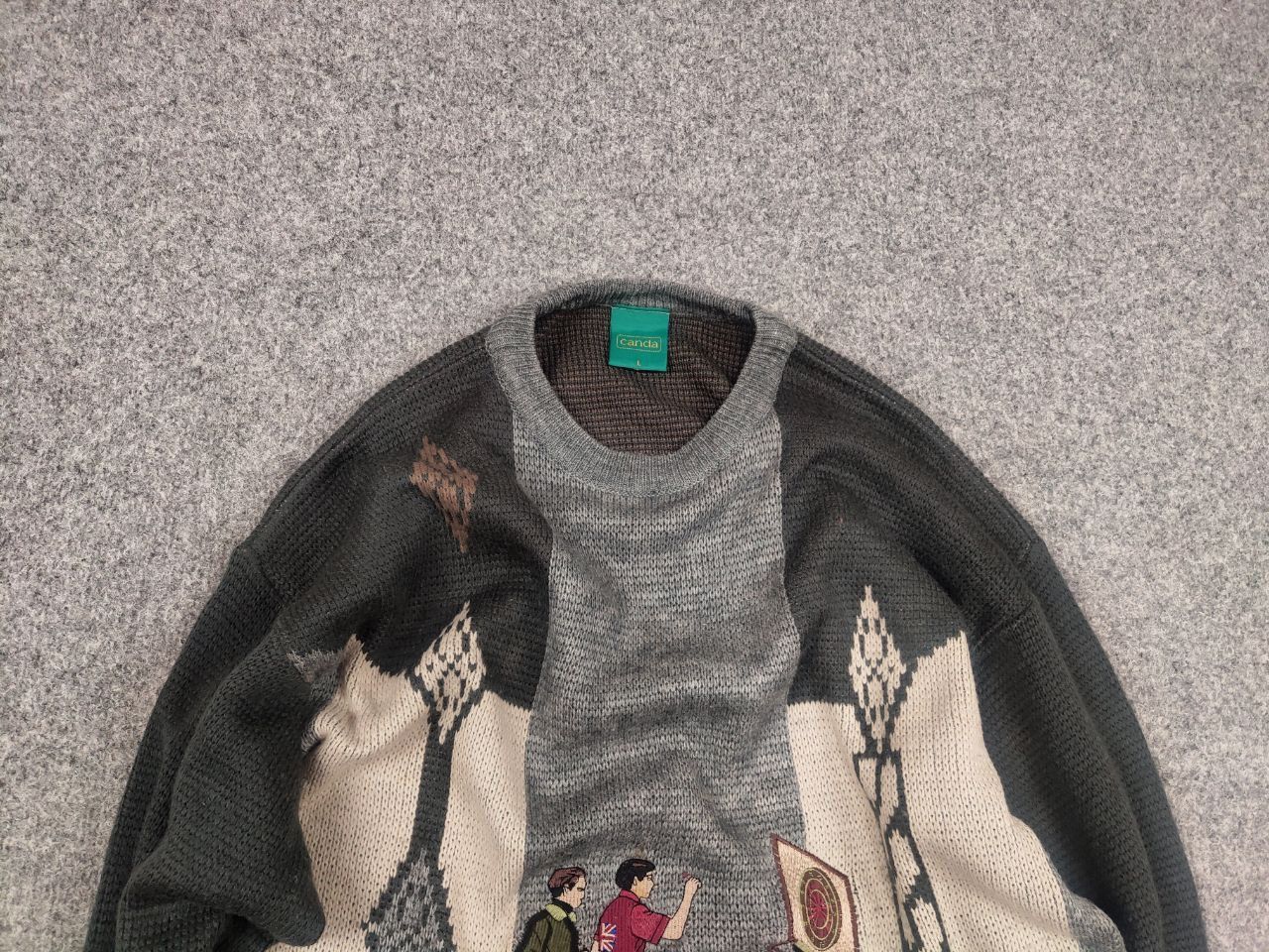Japanese Brand Vintage 90's Canda Sweater with embroidered logo Japan Style Size US L / EU 52-54 / 3 - 4 Thumbnail
