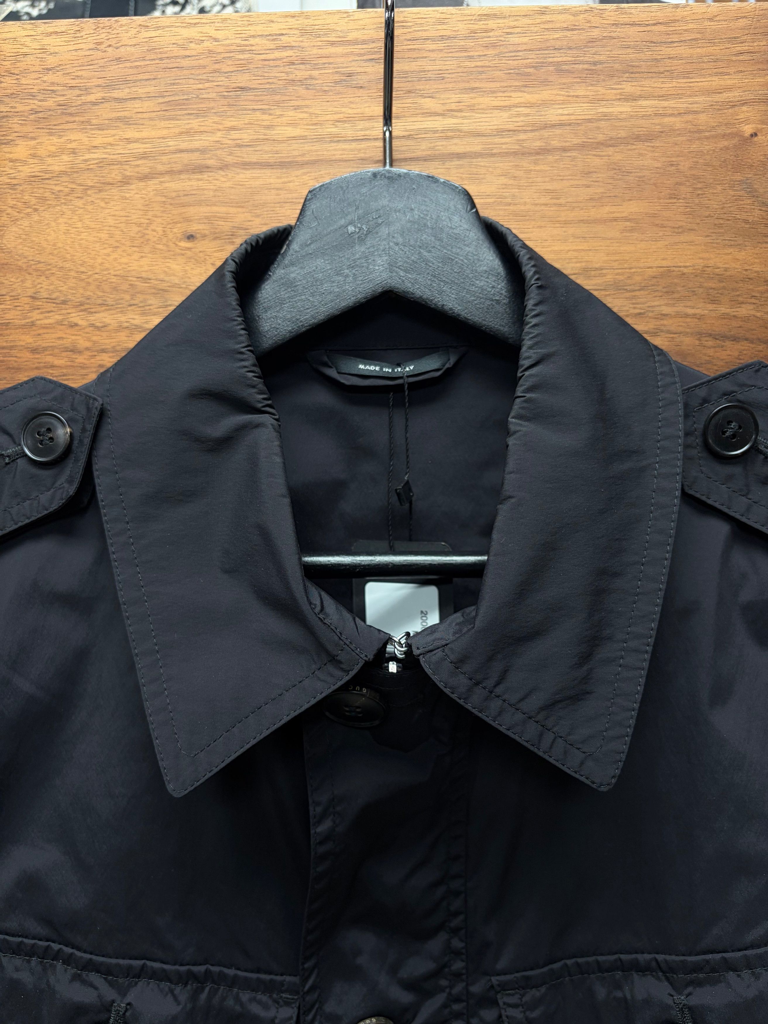 Gucci 2000s Gucci Nylon Shell Black Military ‘Field Jacket’ Size US M / EU 48-50 / 2 - 3 Thumbnail
