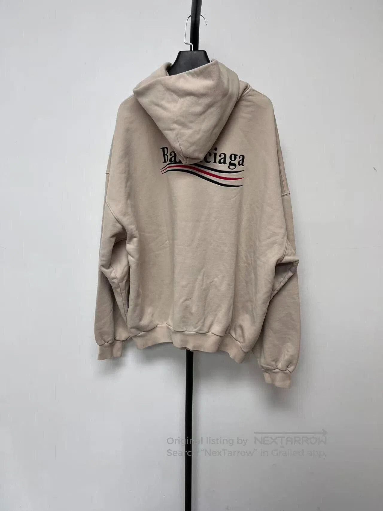 Balenciaga balenciaga logo print hooded sweatshirt men. Size US M / EU 48-50 / 2 - 2 Thumbnail