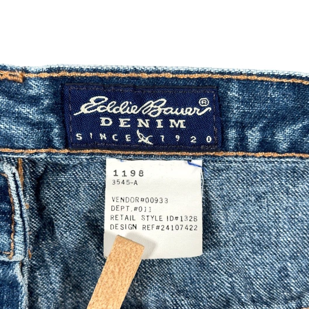 Eddie Bauer VINTAGE Eddie Bauer Jeans Mens 28x30 Blue Straight 90s Denim 5-Pocket Design Size US 28 / EU 44 - 5 Thumbnail