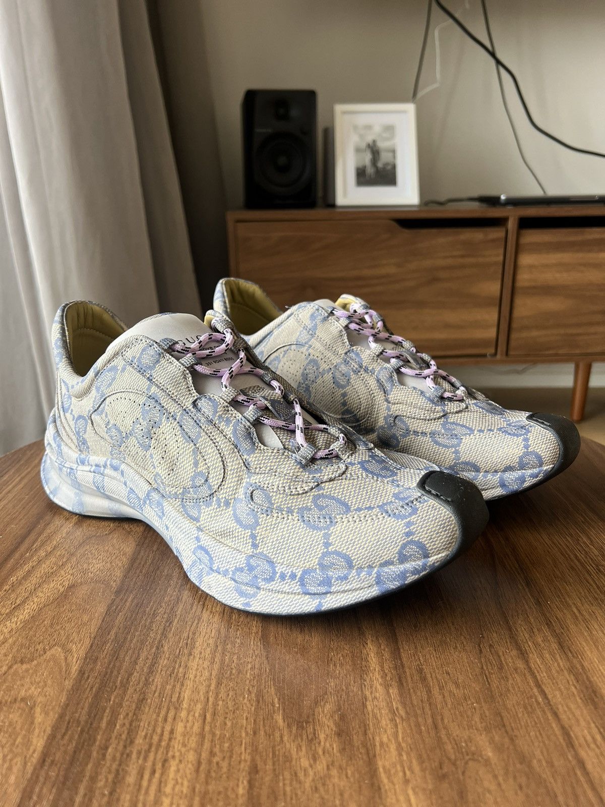 image of Gucci Run Sneaker in Blue, Men's (Size 9)