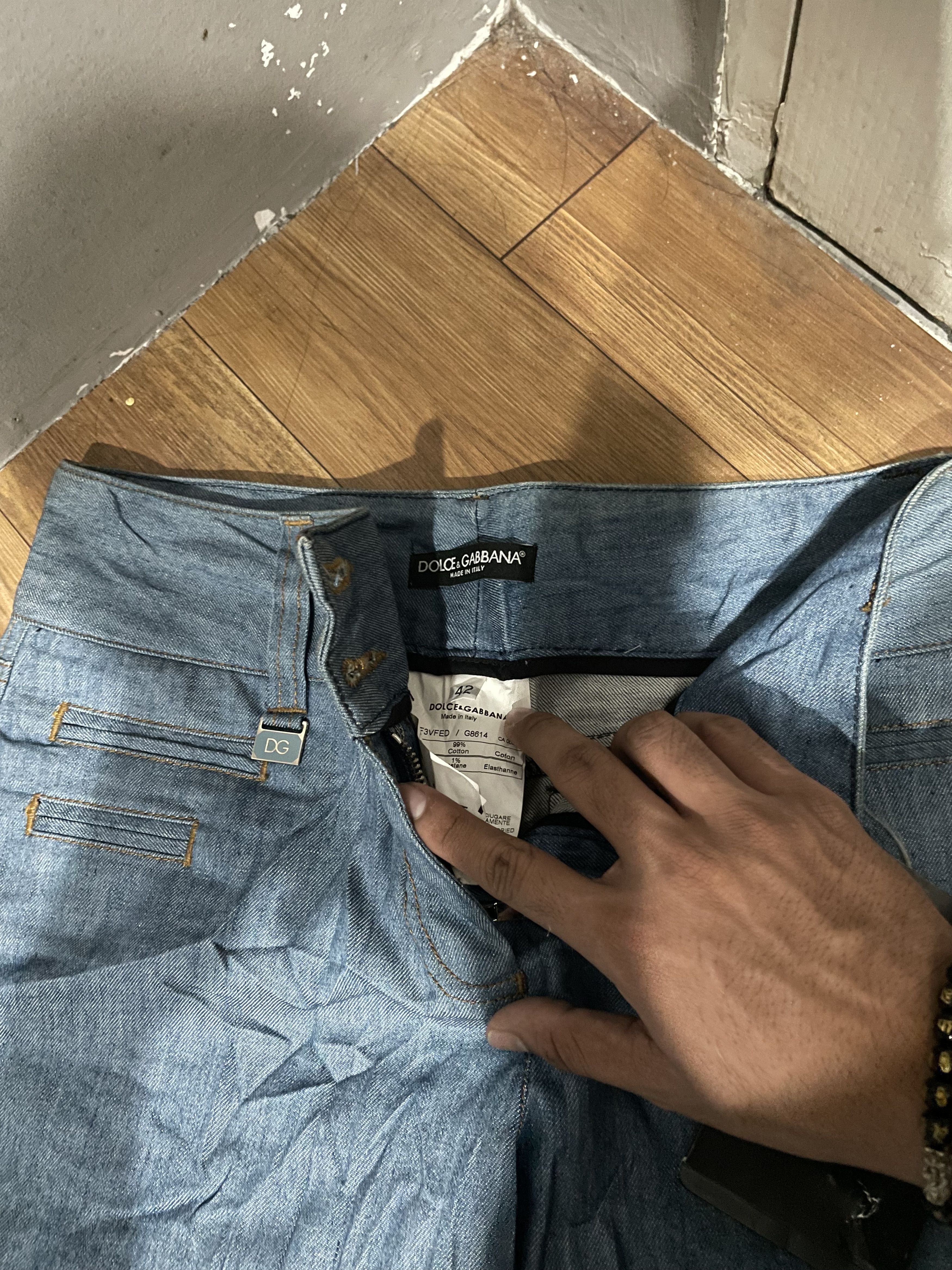 Dolce & Gabbana Dolce & Gabbana Wideleg Size 32" / US 10 / IT 46 - 3 Thumbnail