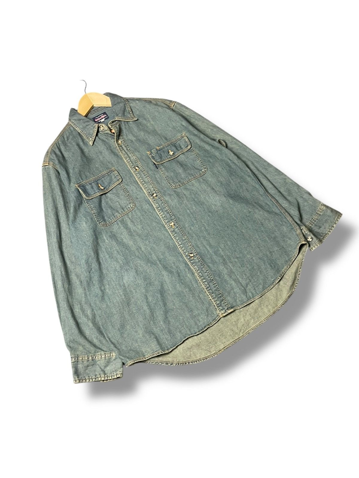 Big John × Japanese Brand × Vintage Vintage Big John Denim Button Up Shirts (72) Size US M / EU 48-50 / 2 - 4 Thumbnail