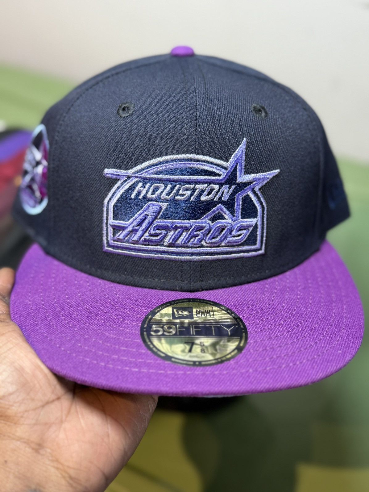 Hat Club × MyFitteds × New Era Hat Club Exclusive Grape Jelly Astros 7 5/8 Size ONE SIZE - 5 Thumbnail