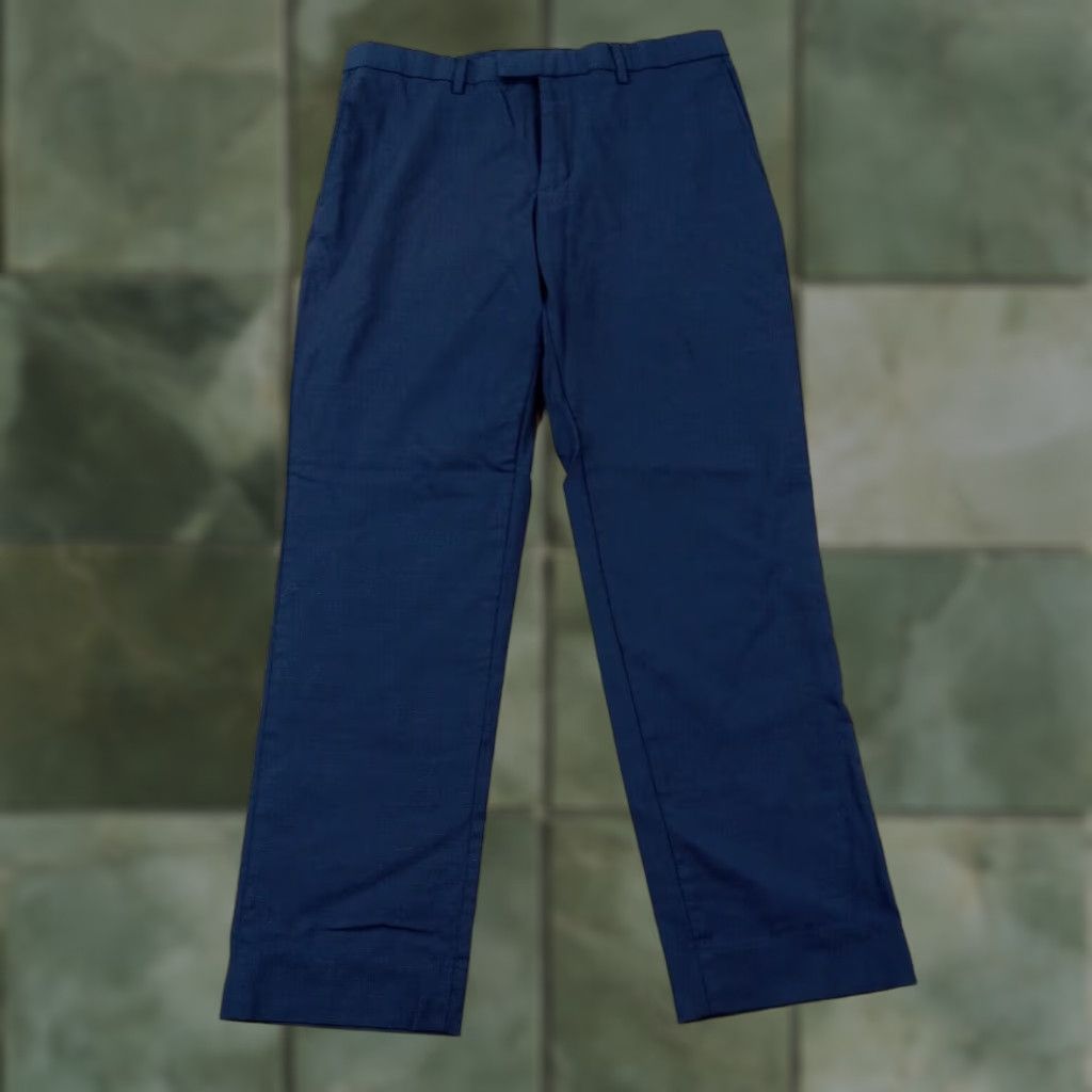 Banana Republic Banana Republic Blue Slim Fit Chino Pants Men 32x28 Straight Leg Size US 33 - 1 Thumbnail