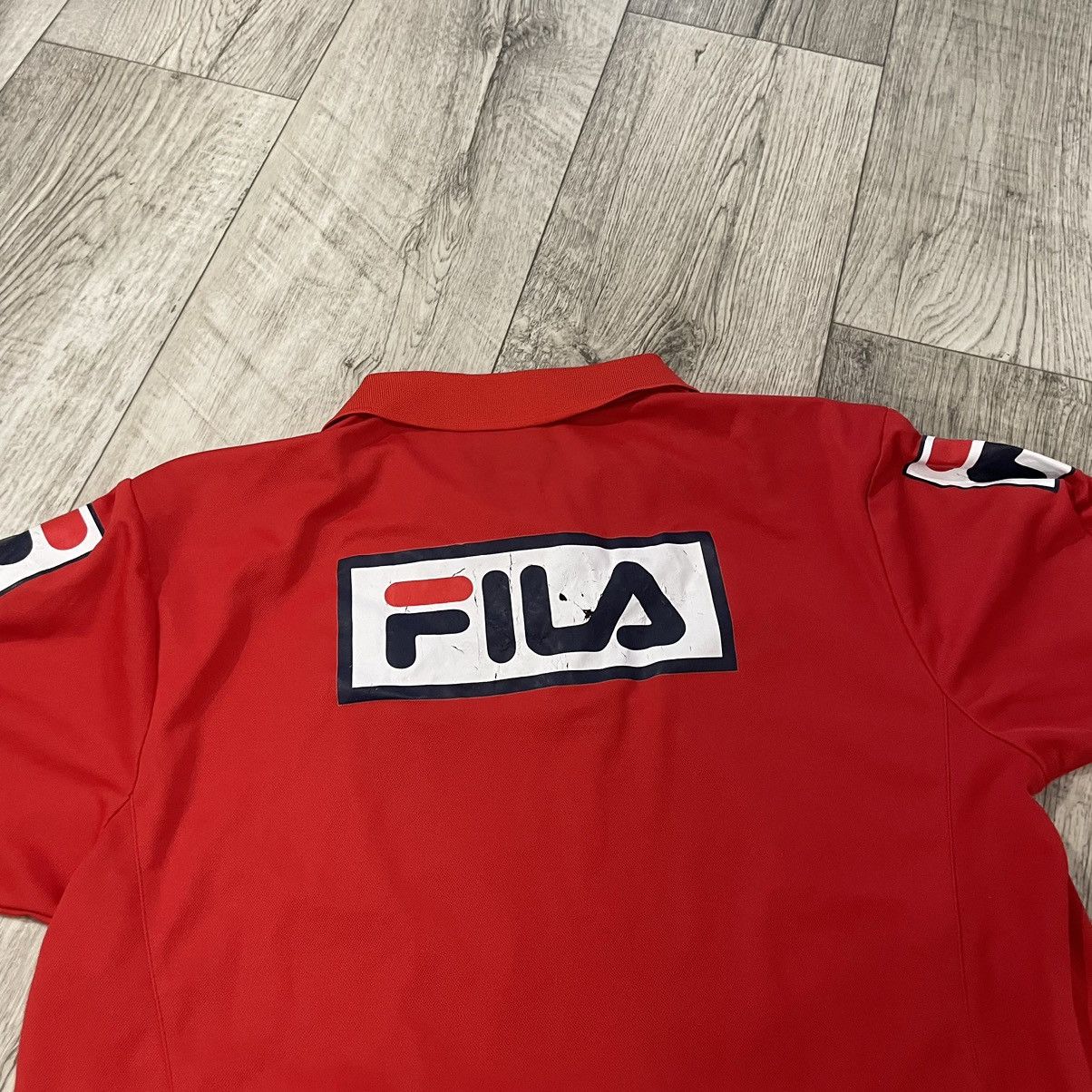 Fila × Vintage Retro fila stevenage borough red tee shirt bloke Size US L / EU 52-54 / 3 - 5 Thumbnail