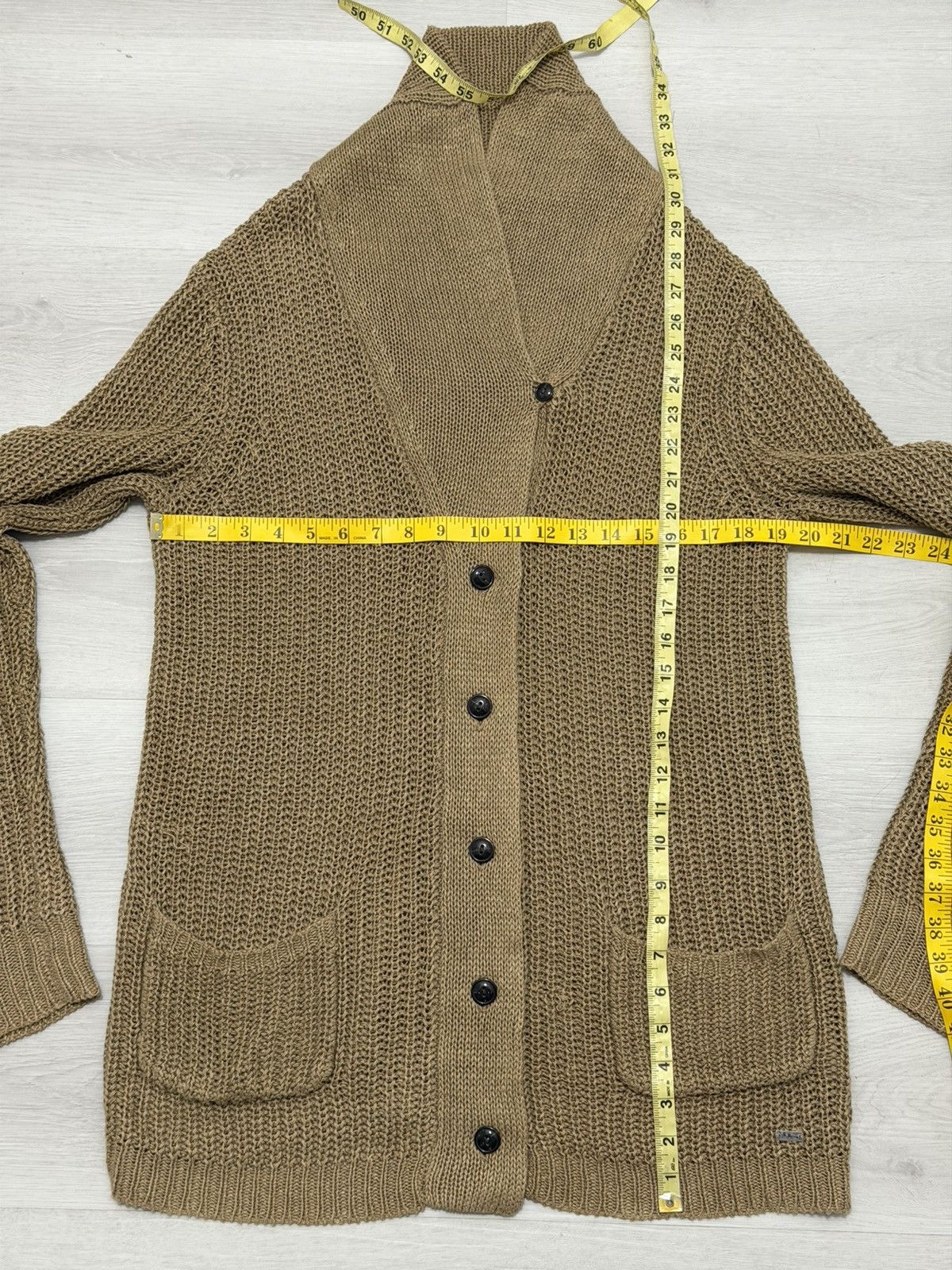 Denim & Supply Ralph Lauren Denim & Supply Ralph Lauren Cardigan Sweater Beige Linen M Size M / US 6-8 / IT 42-44 - 5 Thumbnail