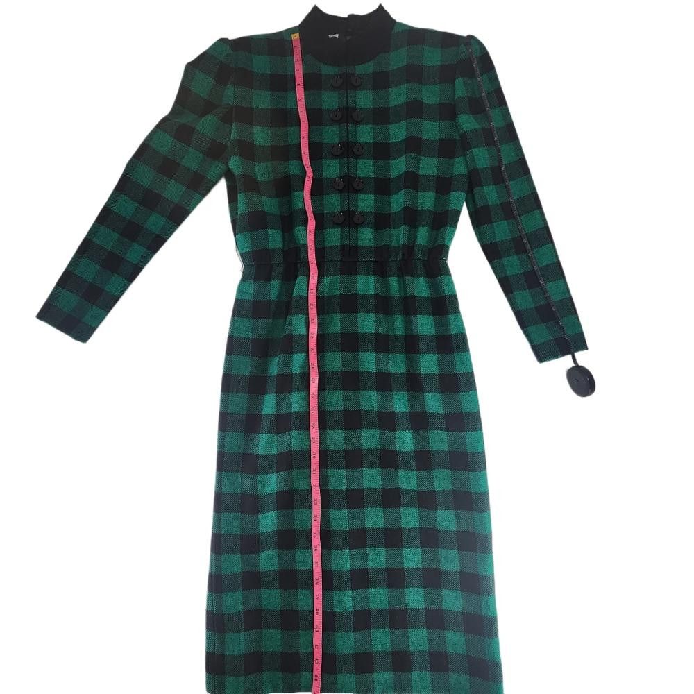 Givenchy Givenchy. 80s Wool Long-Sleeve Dress. 4/6 Size S / US 4 / IT 40 - 9 Thumbnail