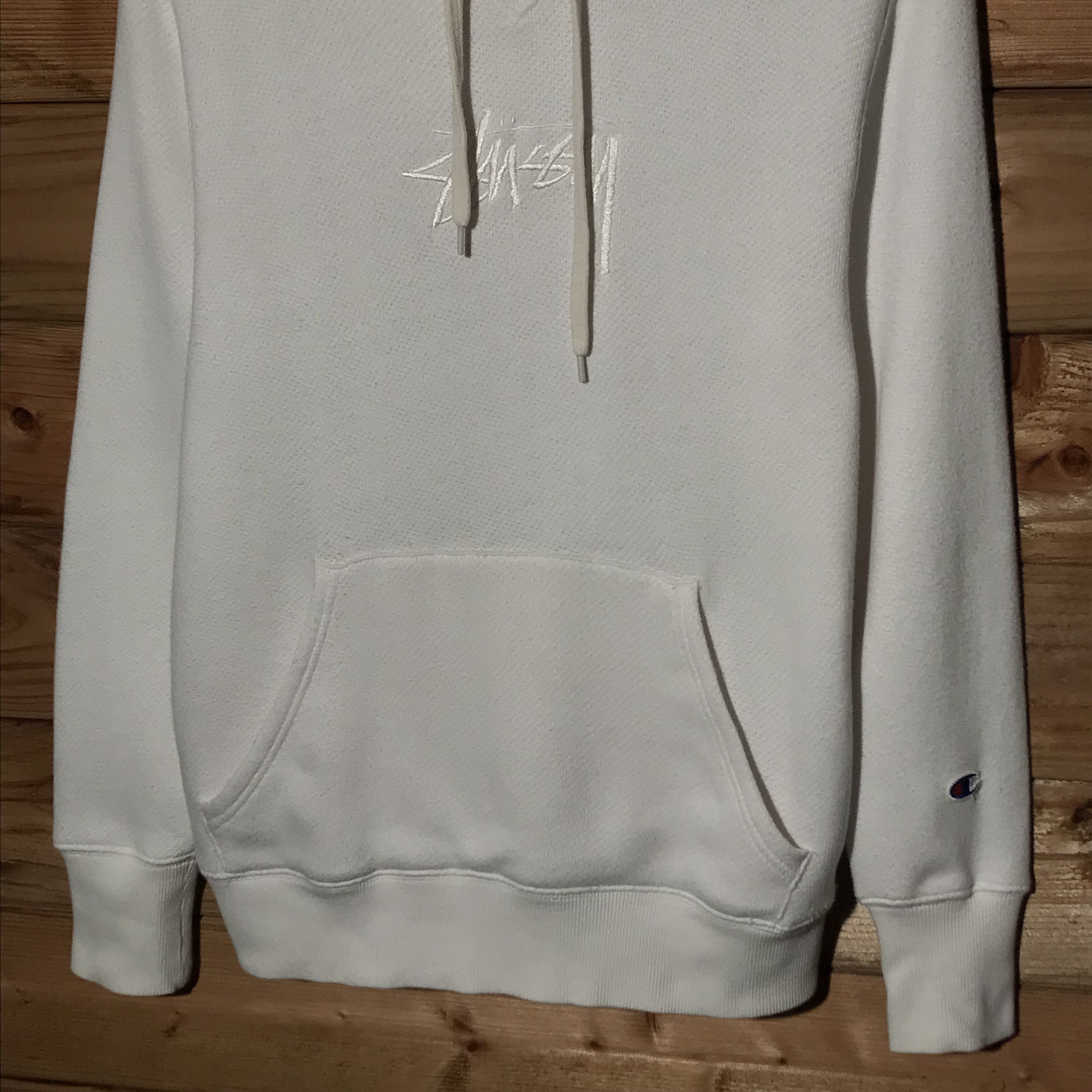 Champion × Stussy 2017 Stussy x Champion Tonal Centre Script Spellout Hoodie Size US S / EU 44-46 / 1 - 6 Thumbnail