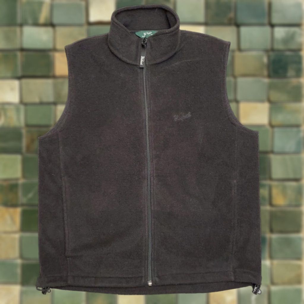 Vintage Woolrich Vest Mens Medium Black 100% Polyester Fleece Full Zip Outdoors Gorp Vest M Black Polyester Fleece Casual Outdoors Mens Size US M / EU 48-50 / 2 - 1 Thumbnail
