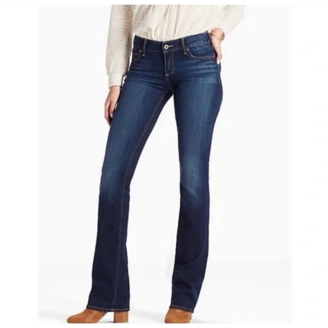Lucky Brand Lucky Brand Sofia Dark Rinse Boot Cut Jeans Size 4 27 Size 27" / US 4 / IT 40 - 1 Thumbnail