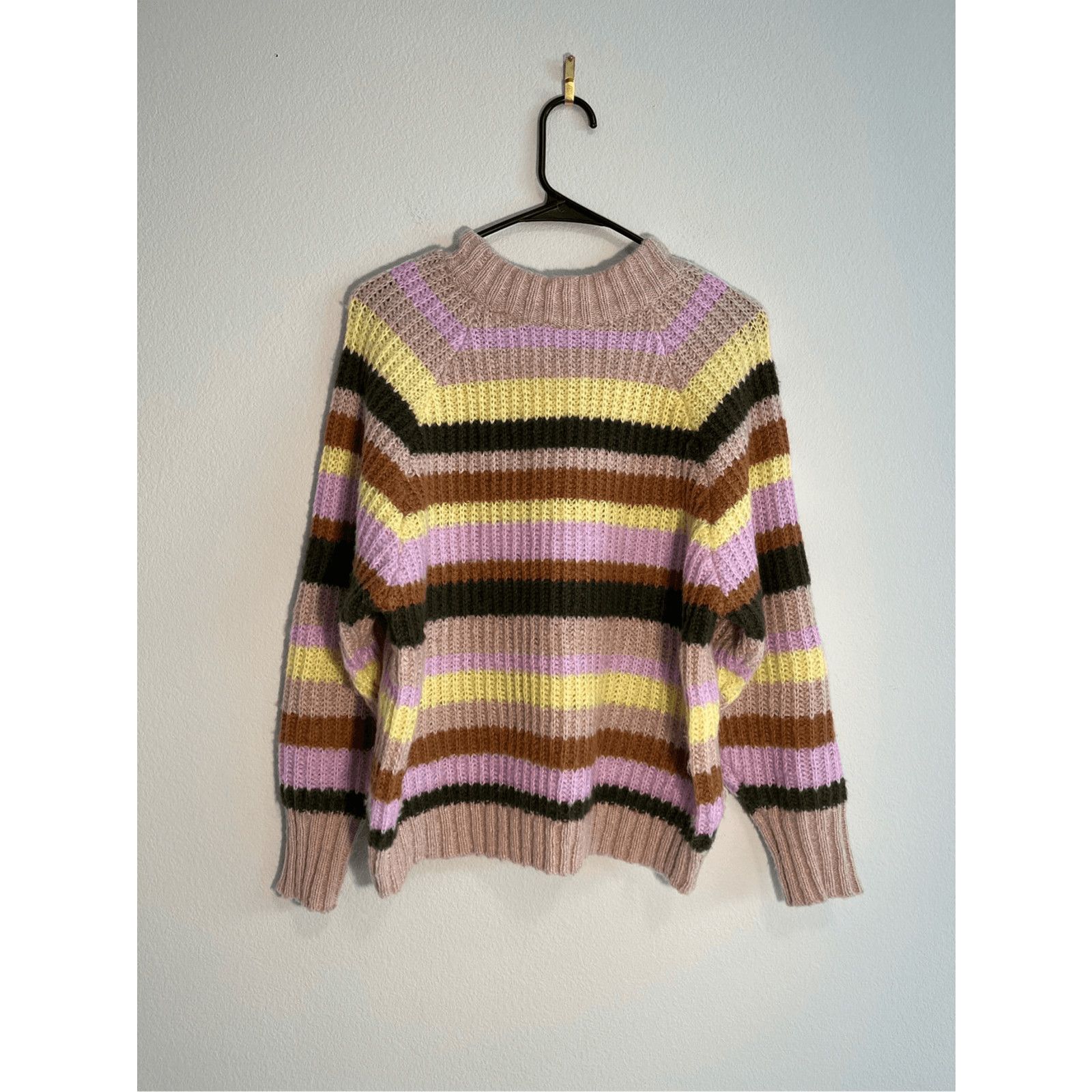 FRNCH FRNCH Nephelie Stripe Chunky Knit Sweater - Size S/M Size M / US 6-8 / IT 42-44 - 2 Thumbnail