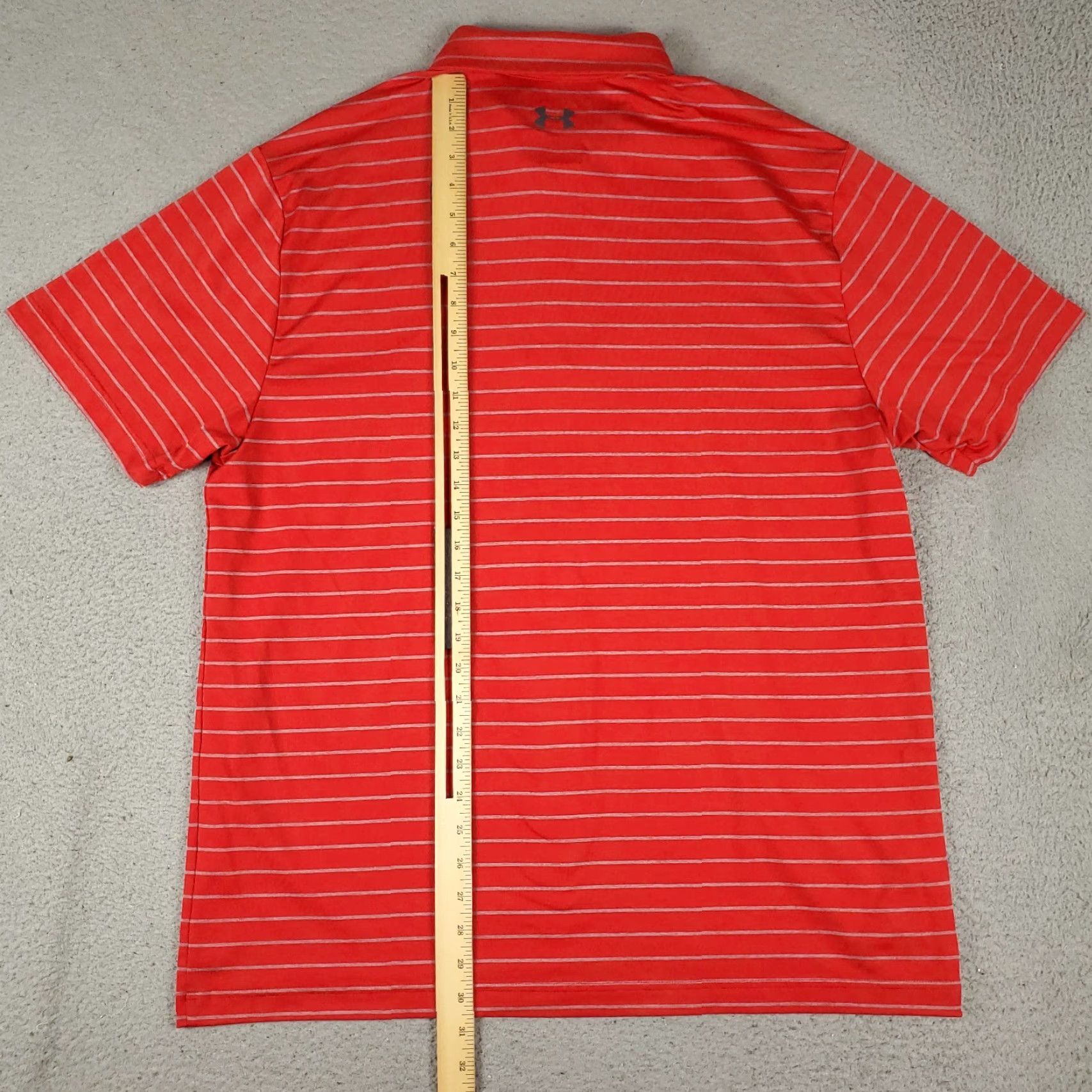 Under Armour Under Armour Polo Shirt Mens Size XL Red Striped Golf Casual Short Sleeve Polo Shirt Under Armour Men XL Red Striped Golf Casual Short Sleeve Size US XXL / EU 58 / 5 - 3 Thumbnail