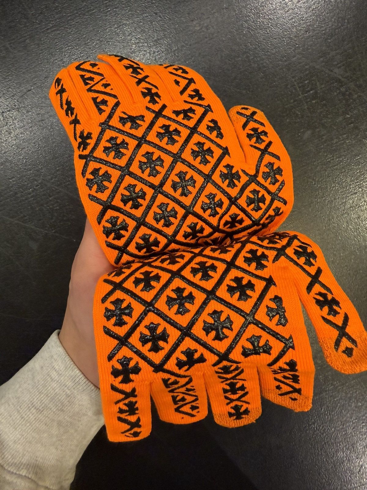 Chrome Hearts Chrome Hearts Gloves - Orange Size ONE SIZE - 3 Thumbnail