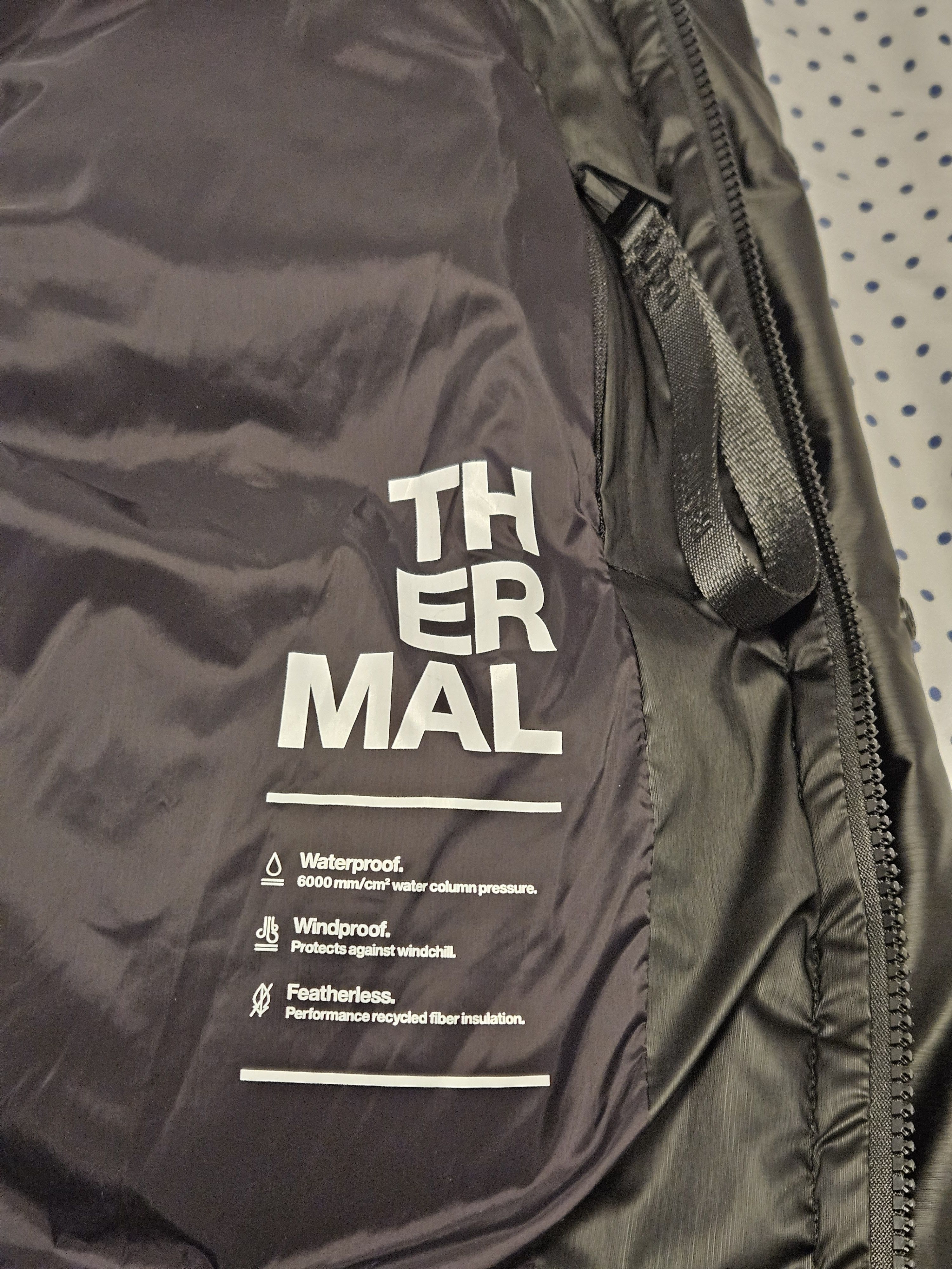 Rains Black Bator Puffer Jacket Size US L / EU 52-54 / 3 - 8 Thumbnail