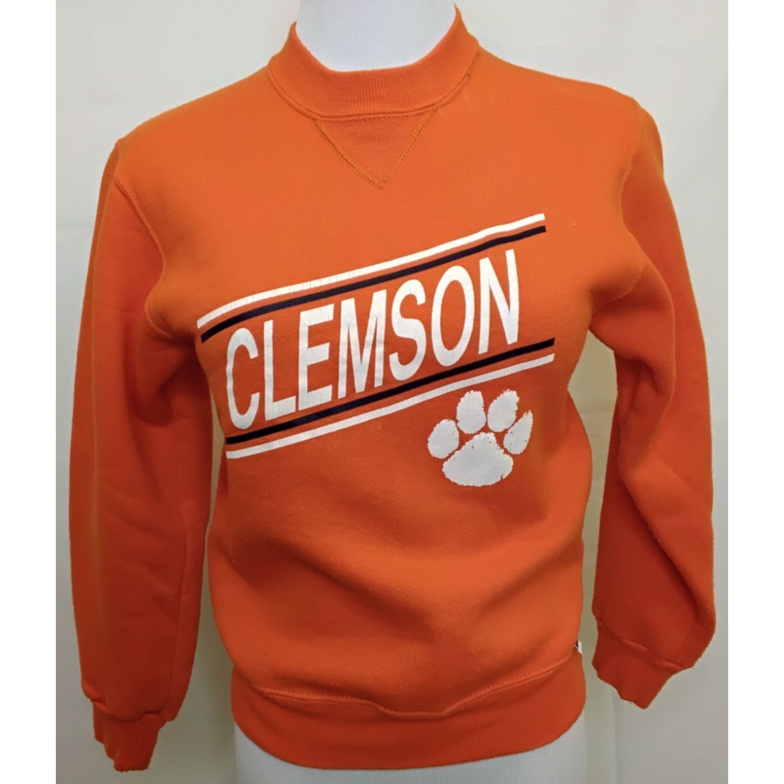 Russell Athletic Clemson University Tigers VTG Crewneck Sweatshirt Women's S Size S / US 4 / IT 40 - 2 Thumbnail