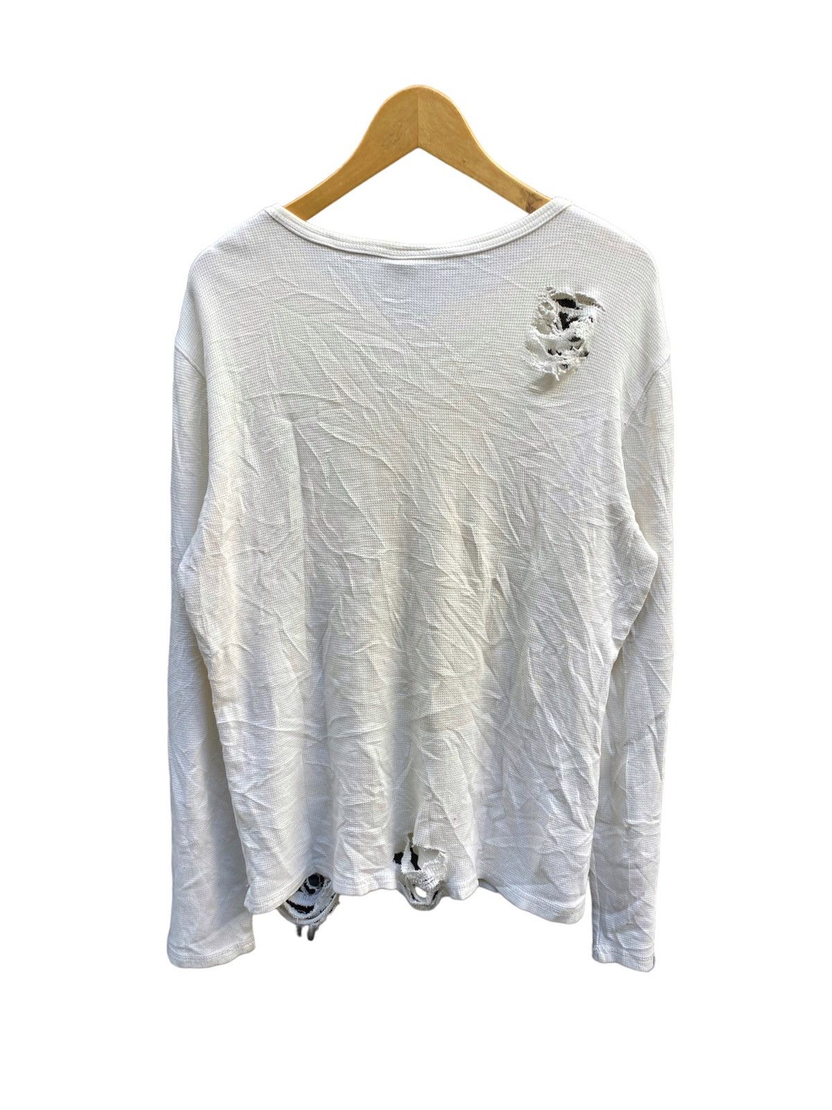 20471120 × Beauty Beast × Hysteric Glamour Buckaroo jeans Distressed Longsleeve Size US XL / EU 56 / 4 - 2 Thumbnail