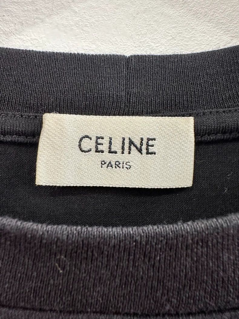 Celine Celine Paris Black Short Sleeve Tee Size US XS / EU 42 / 0 - 4 Thumbnail