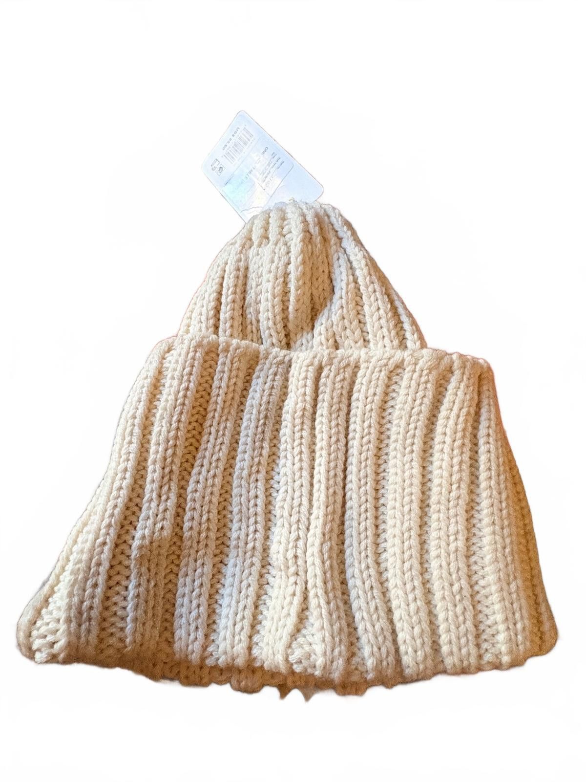Onitsuka Tiger Onitsuka Tiger Ivory Knit Beanie Hat Size ONE SIZE - 2 Thumbnail