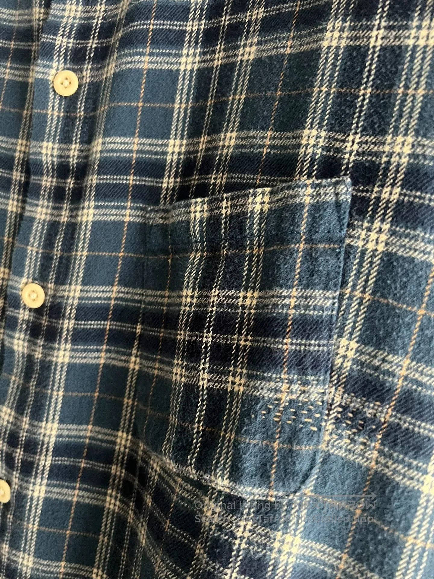 Porter Classic Porter Classic Indigo Check Long Shirt. Size US M / EU 48-50 / 2 - 5 Thumbnail