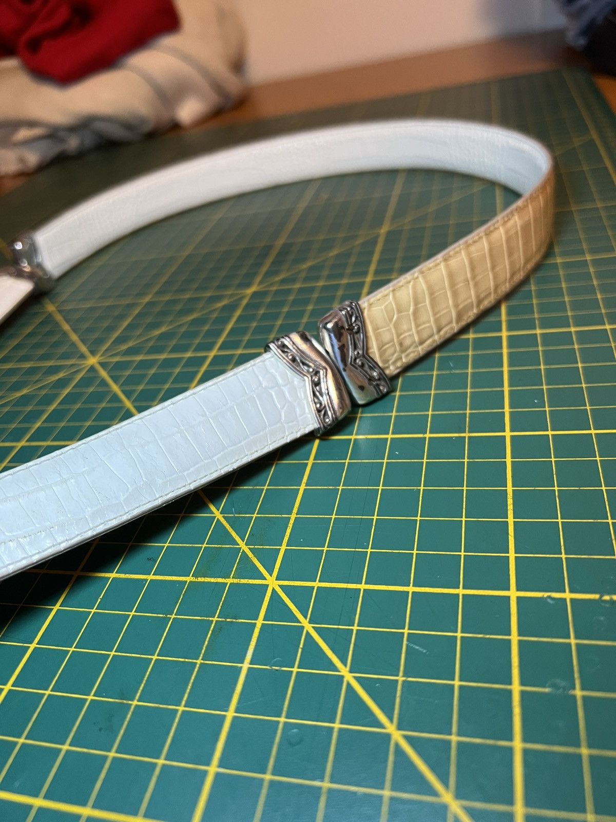 Brighton Vintage Brighton two tone interchangeable croc leather belt Size ONE SIZE - 11 Thumbnail