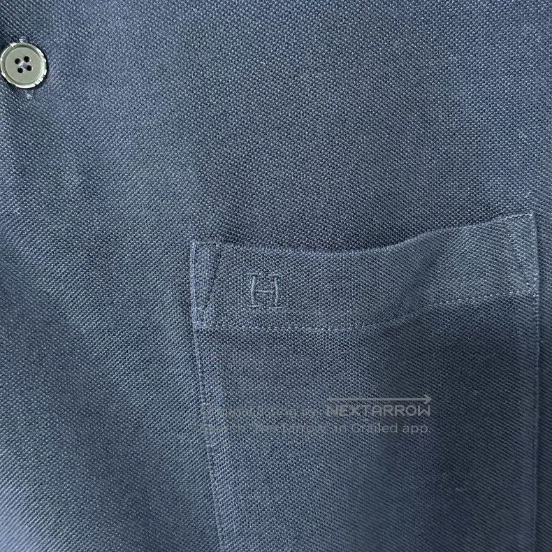 Hermes Hermes Deep blue pocket embroidered short sleeve Size M / US 6-8 / IT 42-44 - 6 Thumbnail
