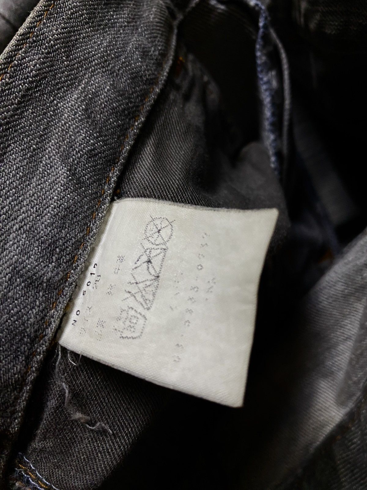 Le Grande Bleu (L.G.B.) 2000's Obelisk Leather Artisanal Flared Jeans Size US 28 / EU 44 - 6 Thumbnail