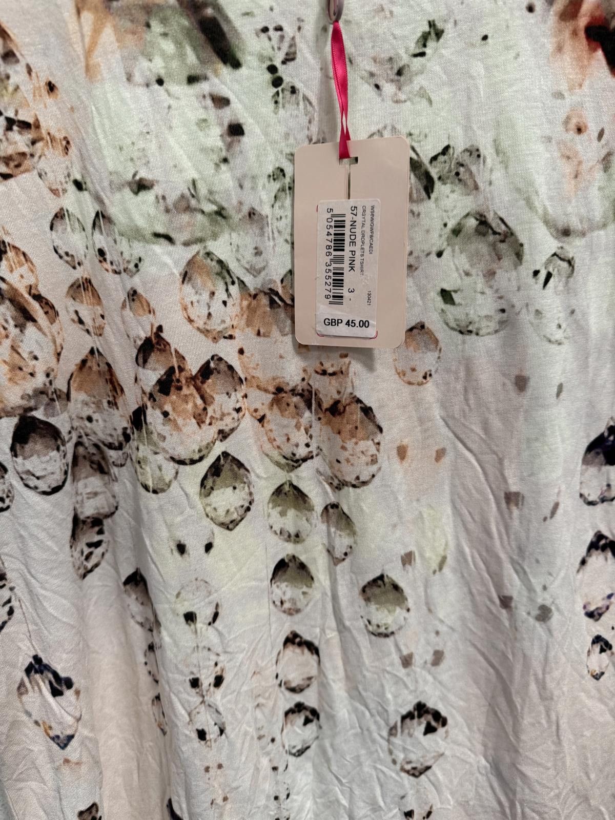 Ted Baker Ted Baker Women's Short Sleeve Printed T-Shirt Size S / US 4 / IT 40 - 3 Thumbnail