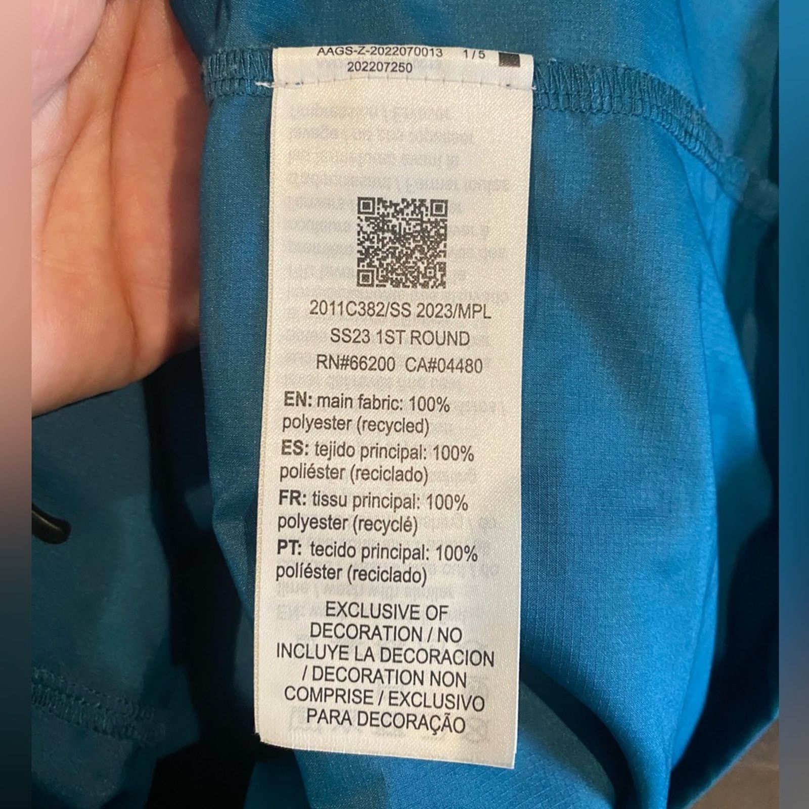 Asics ASICS MEN'S FUJITRAIL ANORAK Ink Teal/Light Sage S Size US S / EU 44-46 / 1 - 7 Thumbnail