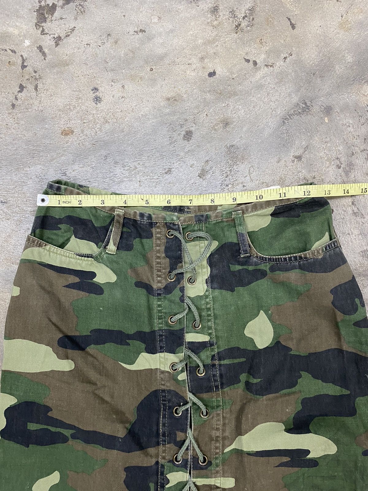 Hysteric Glamour × If Six Was Nine × Japanese Brand vintage camo skirt lace up ifsx lgb hys style Size 28" / US 6 / IT 42 - 6 Thumbnail
