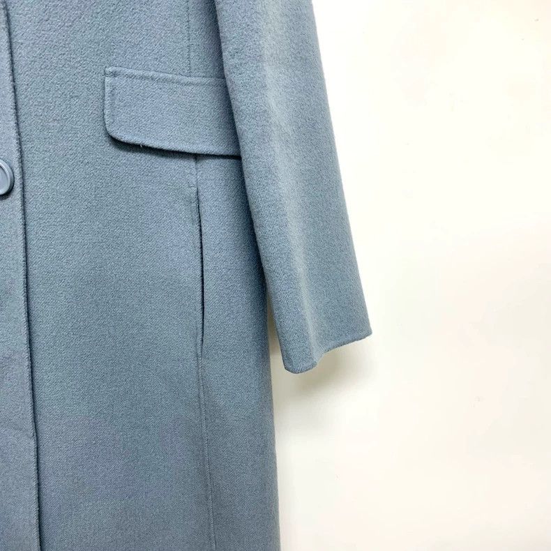 Max Mara Max Mara Haze Blue Wool Coat Size S / US 4 / IT 40 - 5 Thumbnail