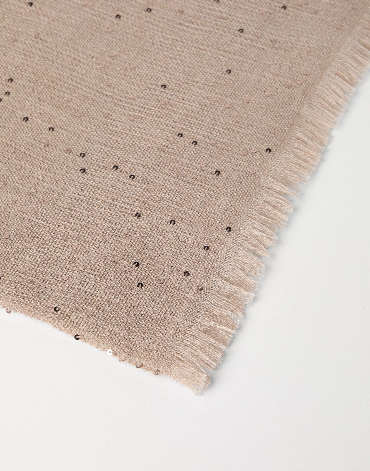 Brunello Cucinelli o1la1rc1a1025 Size: OS / Scarf in Beige Size ONE SIZE - 1 Thumbnail