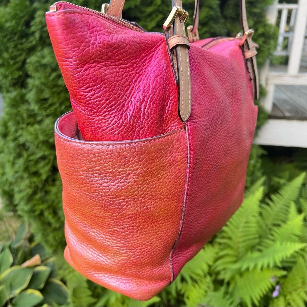 Michael Kors Michael Kors Jet Set Shoulder Tote Bag Hand Painted Metallic Sunrise Red Multi Size ONE SIZE - 4 Thumbnail