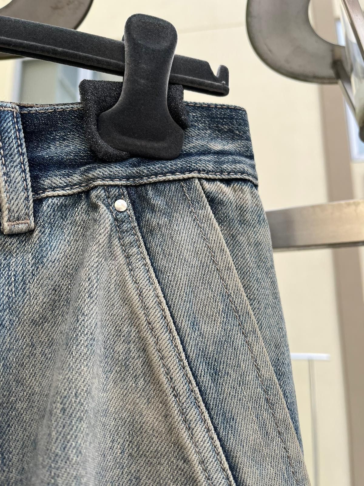 Rick Owens o1rshd1 Tailored Bela Distressed Denim Jeans Degrade Jeans Size US 36 / EU 52 - 13 Thumbnail