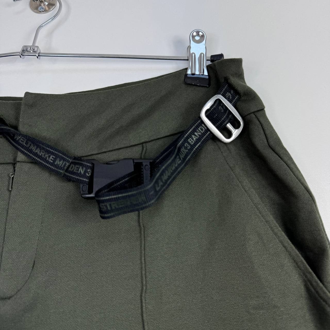 Adidas Adidas Originals Shorts Mens Olive Belted Casual Streetwea S Size US 36 / EU 52 - 3 Thumbnail