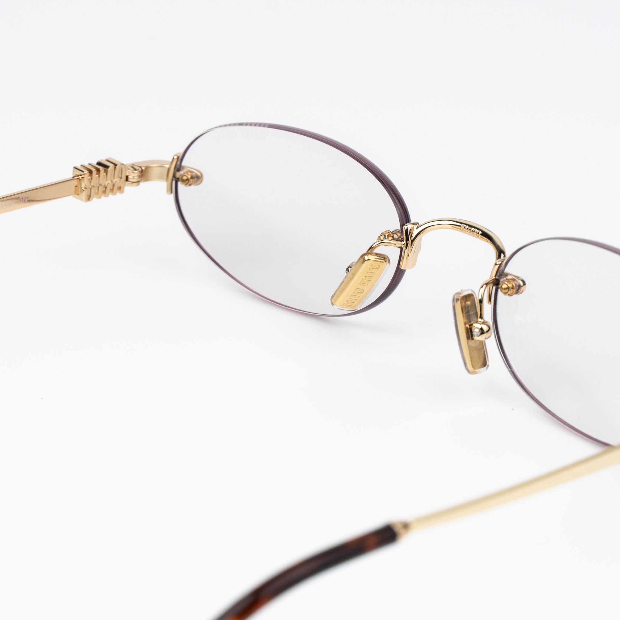 Miu Miu Miu Miu Women Eyeglasses Rimless MUA54S 5AK08N NEW AUTHENTIC Size ONE SIZE - 9 Thumbnail