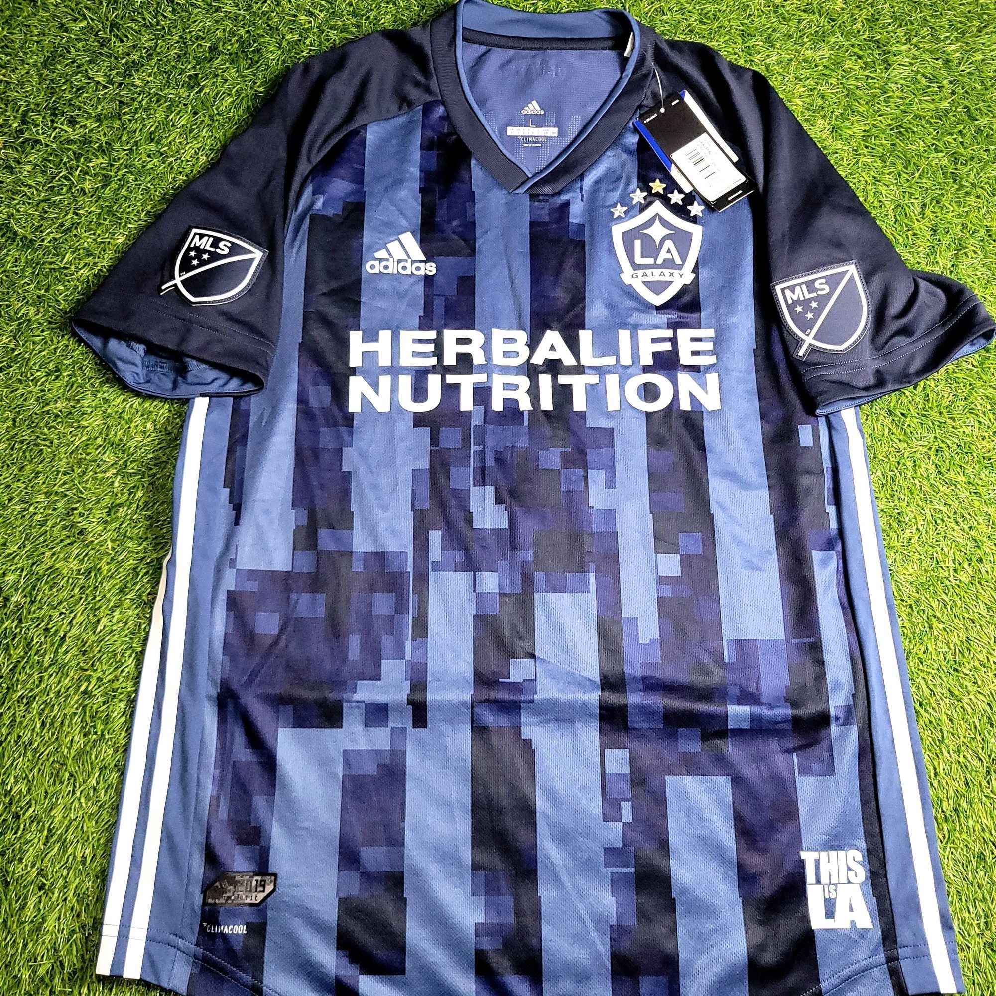 Adidas Ibrahimovic LA Galaxy 2019 Away Soccer Jersey BNWT L Size US L / EU 52-54 / 3 - 2 Thumbnail